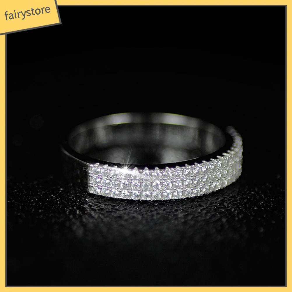 Nhẫn Hợp Kim Đính Đá Kiểu Dáng Sang Trọng