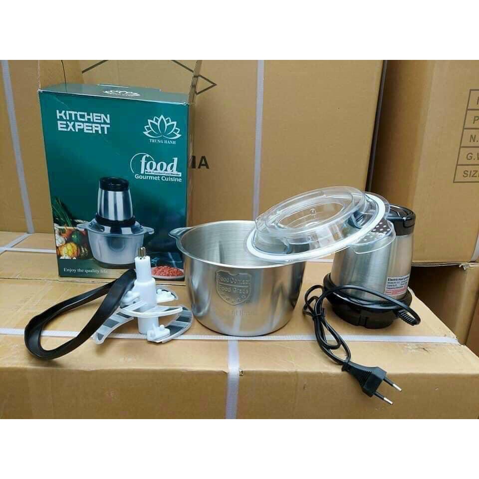 MÁY XAY THỊT ĐA NĂNG FOOD PROCESSOR CỐI INOX 2 LÍT