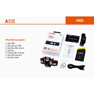 ĐÈN ĐEO ĐẦU ACEBEAM H60
