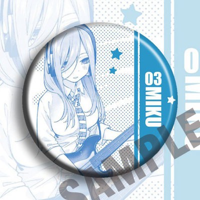 (m01) Huy hiệu cài áo IN HÌNH Gotoubun no Hanayome Nhà có 5 nàng dâu anime chibi dễ thương tiện lợi