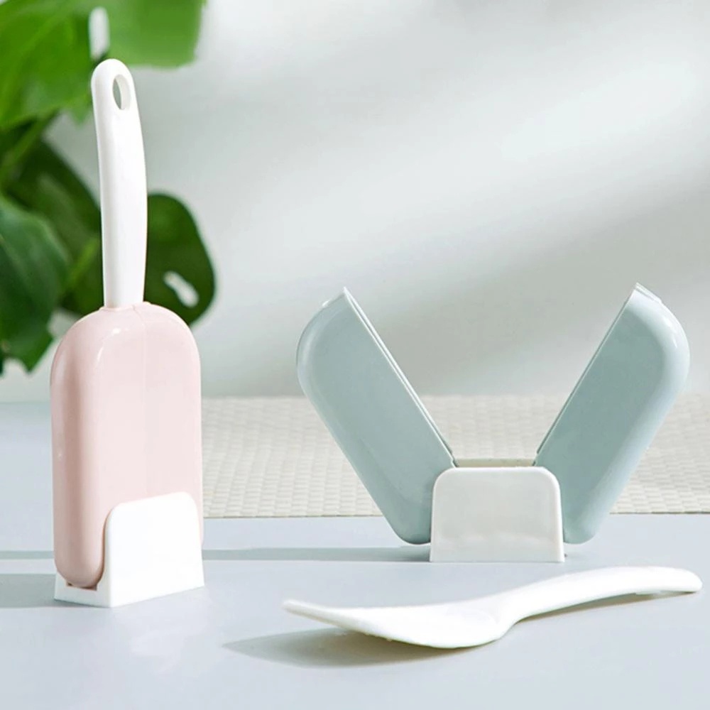 Muỗng Xới Cơm Nắp Mở Tự Động Chống Bụi Sáng Tạo