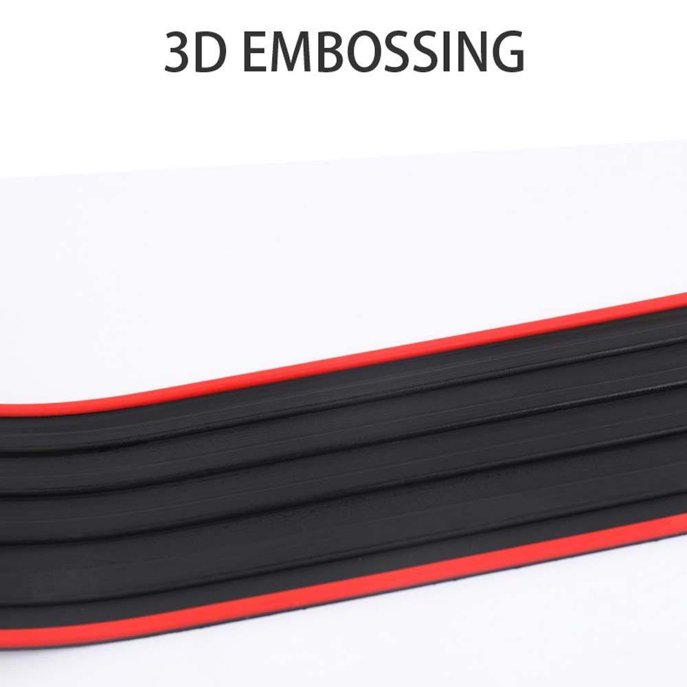 JARRED Durable Anti-collision Strip 90CM Guard Strip Car Trunk Door Sill Protector Strip Universal Car Exterior Parts Self-Adhesive Bumper  Scratch Decorative strip Bumper sticker Auto Rear Bumper Guard Protection/Multicolor