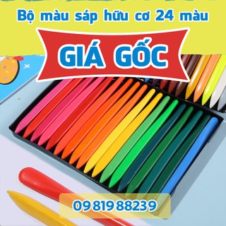 Bút Sáp Hữu Cơ Thông Minh - Bộ 18 Bút Màu Sáp - Bé Thỏa Sức Tập Tô Mà Không Sợ Bẩn Tay Chân - Màu Hữu Cơ Cho Bé Tập Vẽ