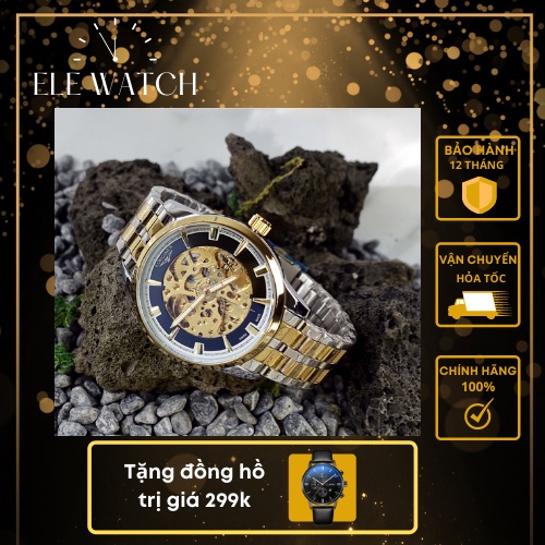 Đồng Hồ Nam Cơ Dấu Máy Login Phiên Bản 2022 ELE Watch BH 12 Tháng A34