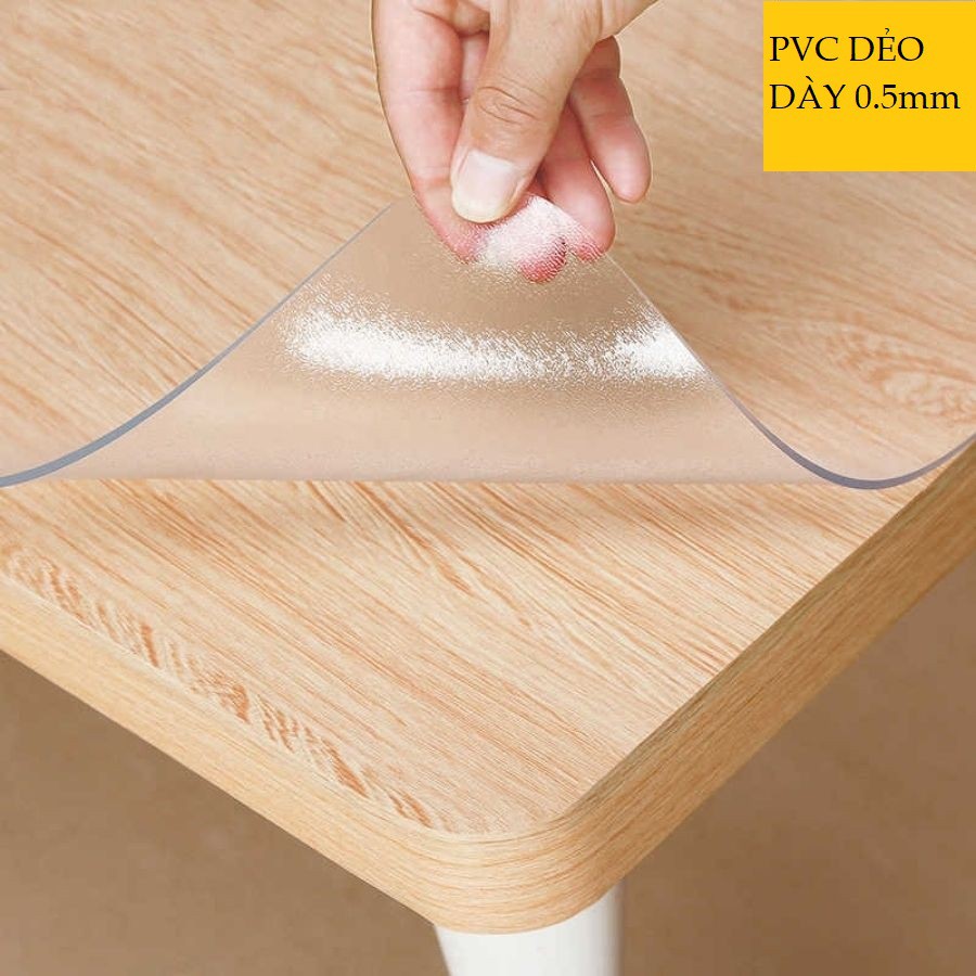 Tấm nhựa pvc trong suốt DẺO DAI: Dày 0.5mm