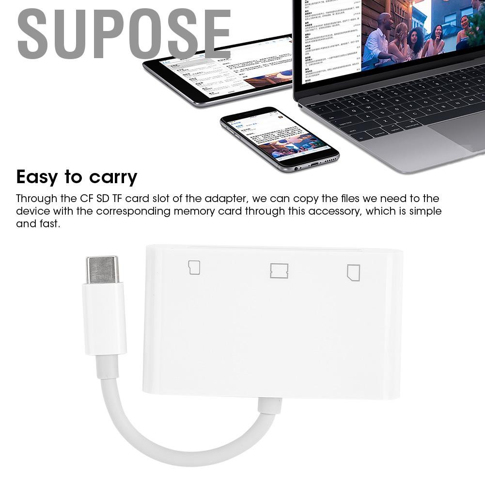 Đầu Đọc Thẻ Nhớ Supose Nk 1011 Type C Cf Sdtf 3 Trong 1 | BigBuy360 - bigbuy360.vn