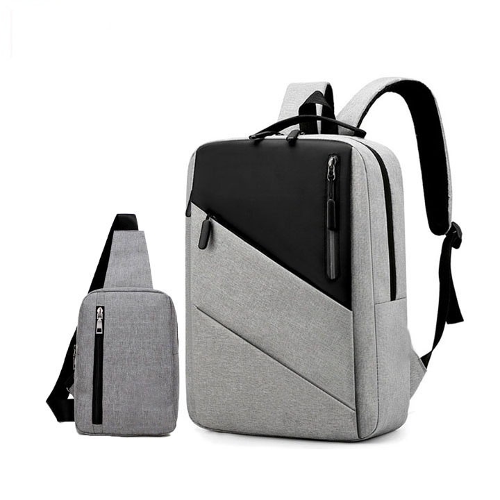 Combo balo thời trang công sở đi học đi làm 524 và túi messenger 361