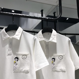 Áo Thun Polo Moji Unisex Trắng