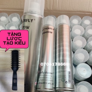[Hàng chuẩn] Gôm xịt tóc butterfly shadow chính hãng 320ml { tặng kèm lược tạo kiểu CH1200}