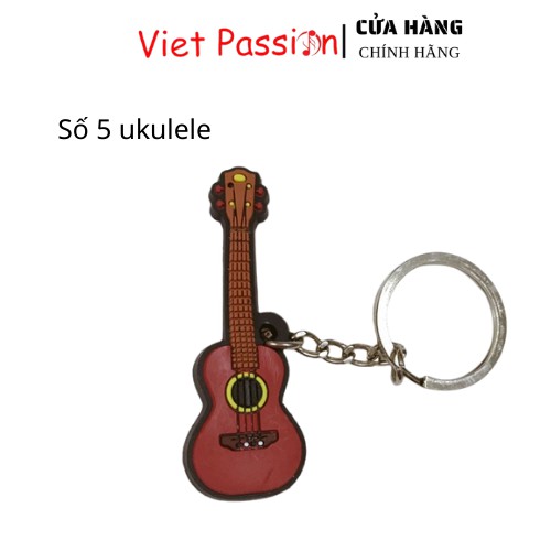 Móc chìa khoá hình cây đàn guitar ukulele, piano, violin, ghi ta điện giá rẻ Viet Passion