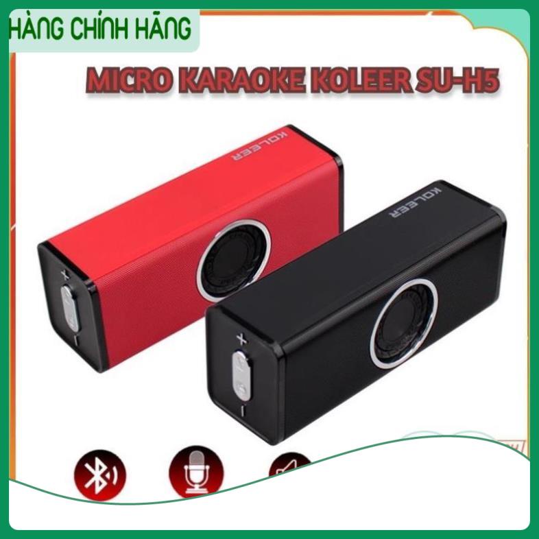 Loa Bluetooth mini Koleer SU H5 Cao Cấp, Cầm Tay Không Dây Bass Lớn Cho laptop PC BH 12 tháng