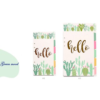 Bìa phân mục cho Planner khổ A5, A6