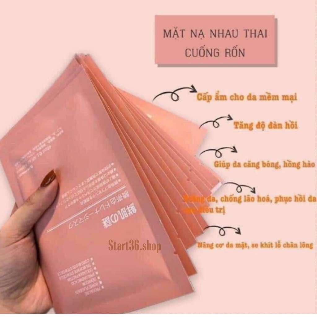 Mặt nạ nhau thai cừu dưỡng da start36 mặt nạ tế bào gốc nhau thai cuống rốn Nhật phục hồi da dưỡng trắng kiểm soát dầu