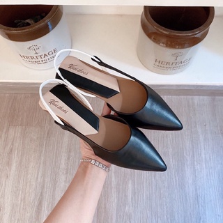 GIÀY SLINGBACK BỆT MŨI NHỌN CHẤT DA MỀM