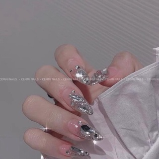Set đá khối mix size trắng