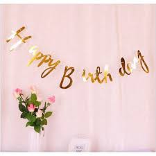 Dây Happy Birthday Ép Kim, Dây Chữ Giấy Trang Trí Sinh Nhật, Dây Chữ Happy Birthday Ánh Kim, Dây Treo HPBD Hologram