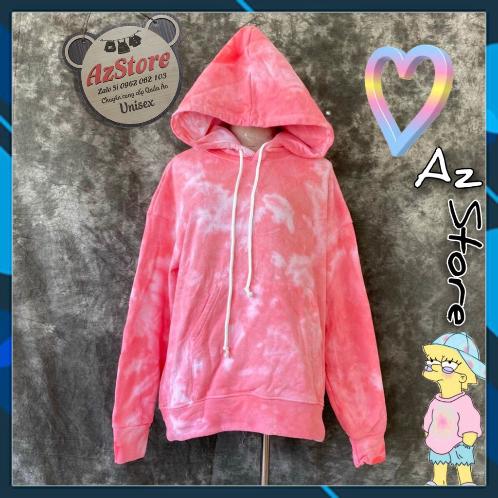 (🌈HÌNH THẬT💢) ÁO HOODIE - ÁO KHOÁC NỈ LOANG MÀU CHUI HOOIDE NAM NỮ MỚI