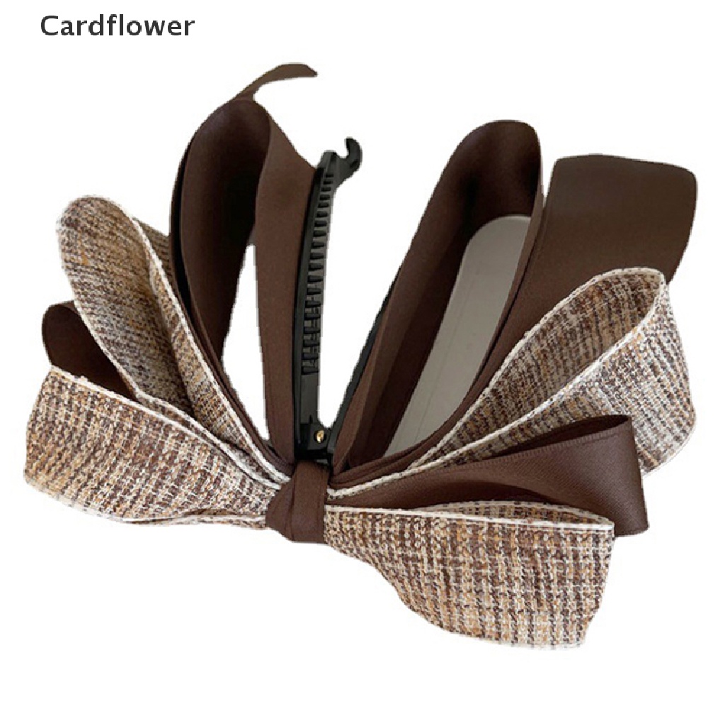 &lt; Cardflower &gt; Kẹp Tóc Hình Nơ Đính Ngọc Trai Giả Màu Trơn Thời Trang Thanh Lịch Mới Năm 2022 Dành Cho Nữ
