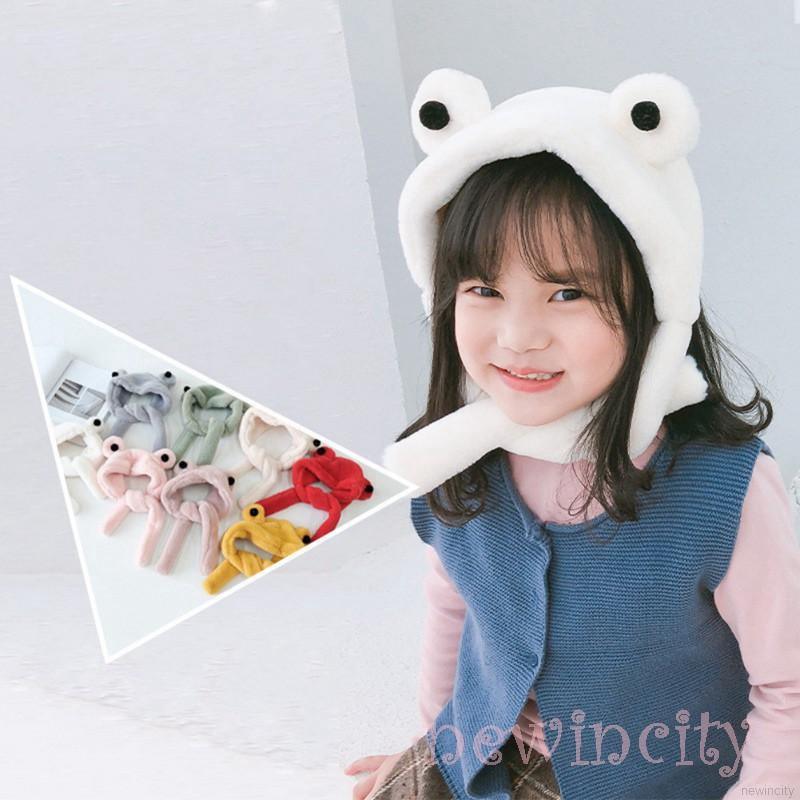 Mũ trùm đầu kiểu khăn choàng cổ giữ ấm thiết kế xinh xắn đáng yêu dành cho trẻ em