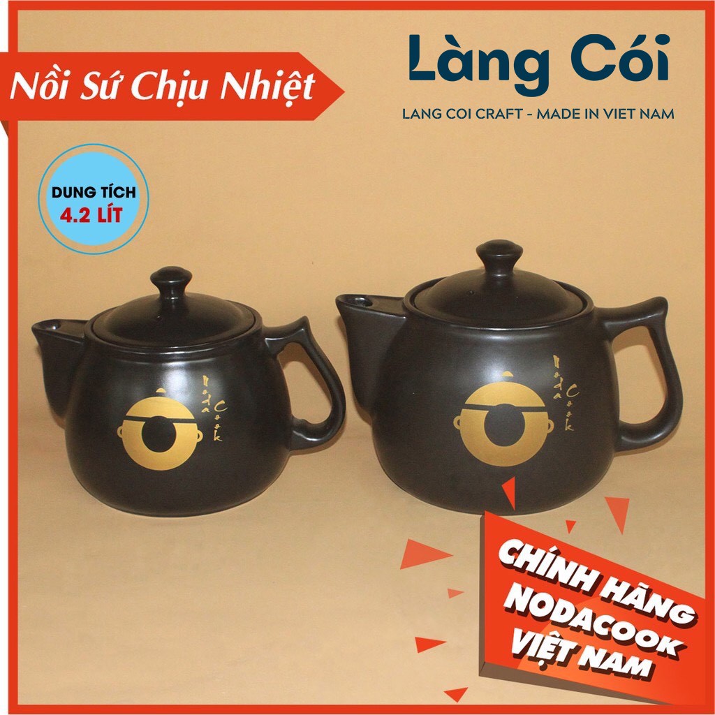 Ấm sắc thuốc Nodacook 3L - Làng Cói Craft phân phối