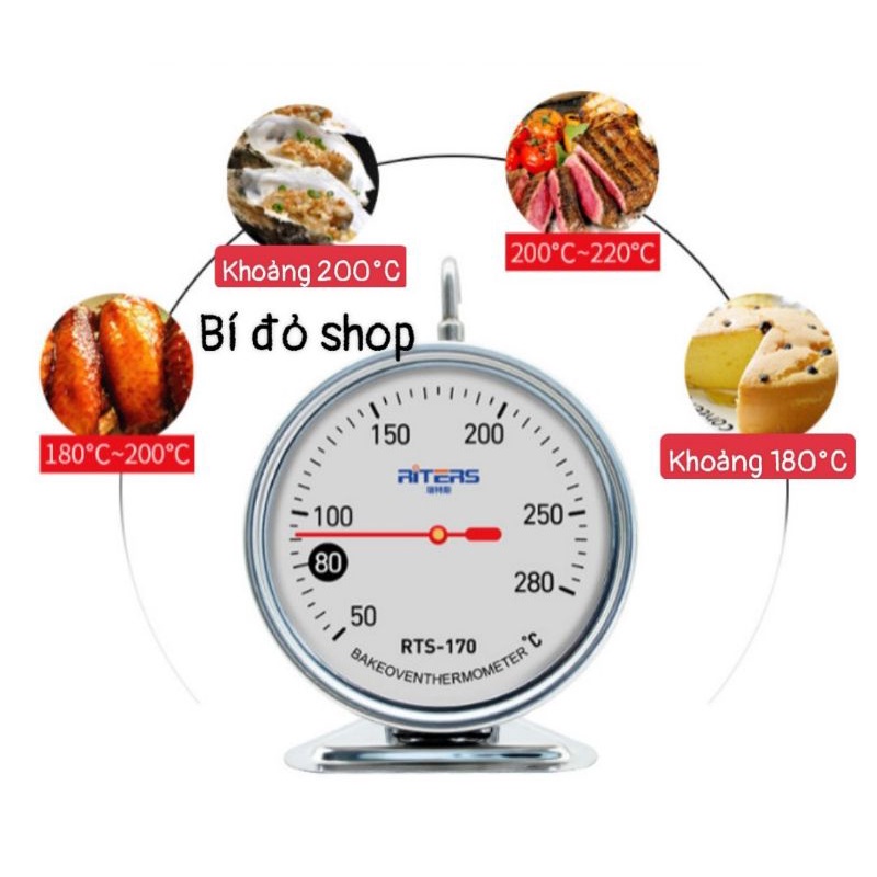 Nhiệt kế lò nướng Riters RTS - 170 độ chính xác cao