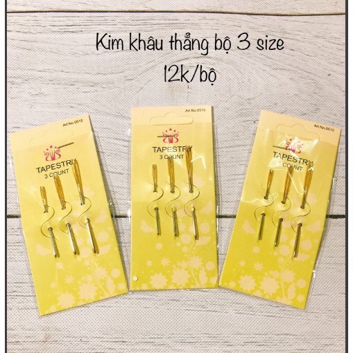 Vỉ kim khâu dài, cong dùng rap thú bông size lớn