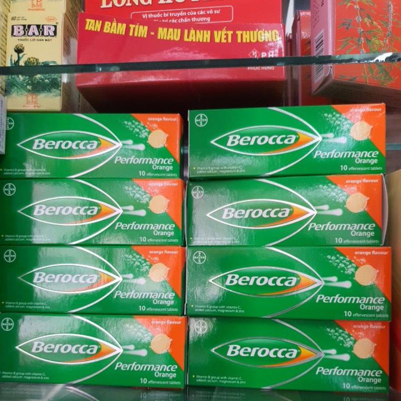 Viên sủi Berocca vị cam,xoài