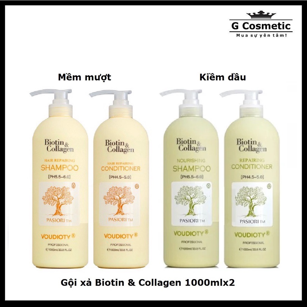 Gội xả Biotin & Collagen 1000mlx2