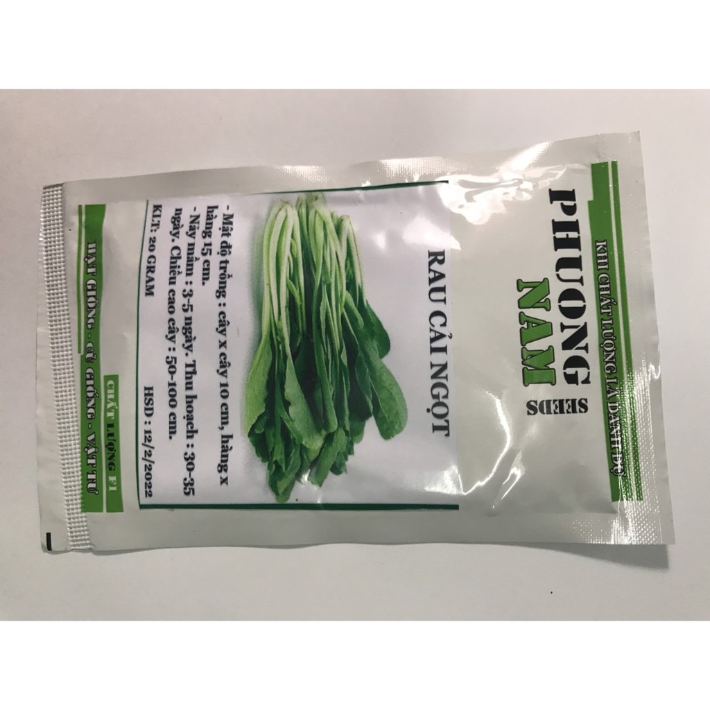 20 Gram Hạt giống Rau Cải Ngọt