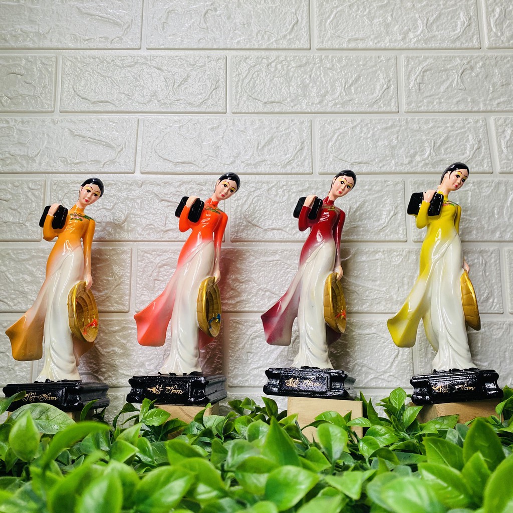 Tượng cô gái nữ sinh áo dài Việt Nam - Size Lớn - 22cm