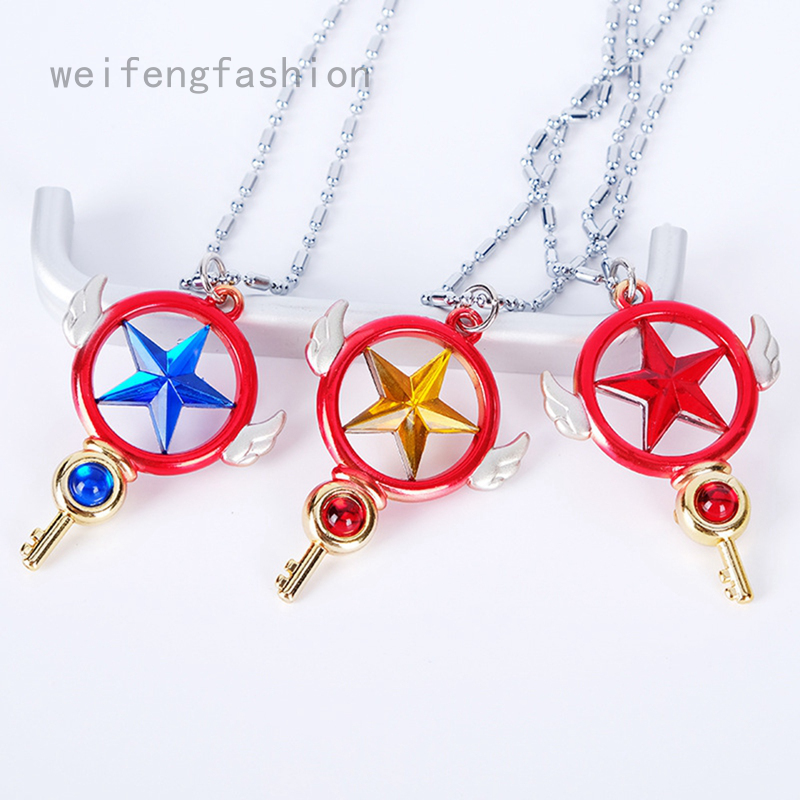 Thời Trang Fashion Card Captor Sakura Star Necklace Pendant Alloy Jewelry Girl Craft 1 Pc