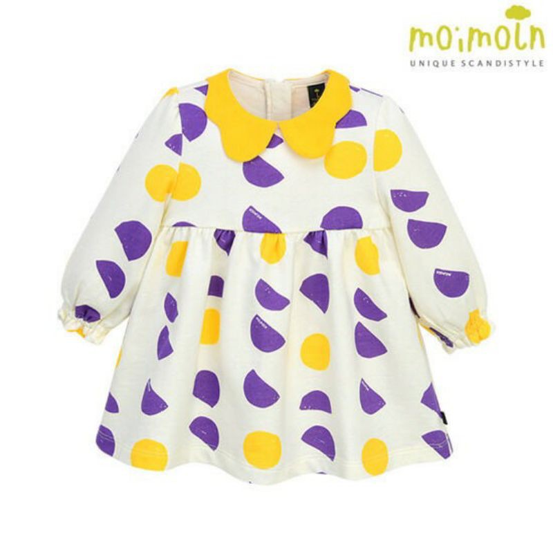 Đầm nỉ da cá bé gái Moimoln xuất Hàn xuất xịn