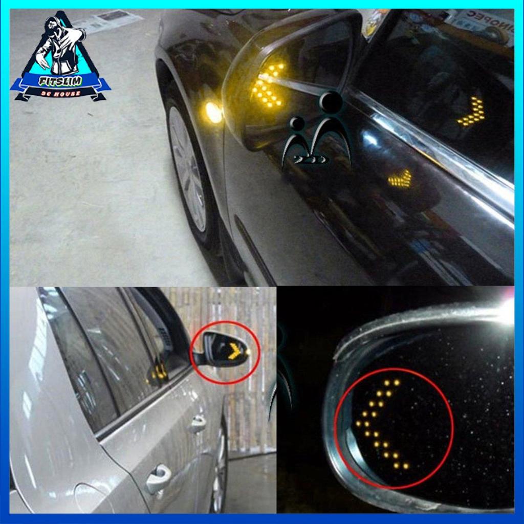 1 Đèn Xi Nhan Hình Mũi Tên 14 Bóng Led 3528smd Gắn Gương Chiếu Hậu Xe Hơi