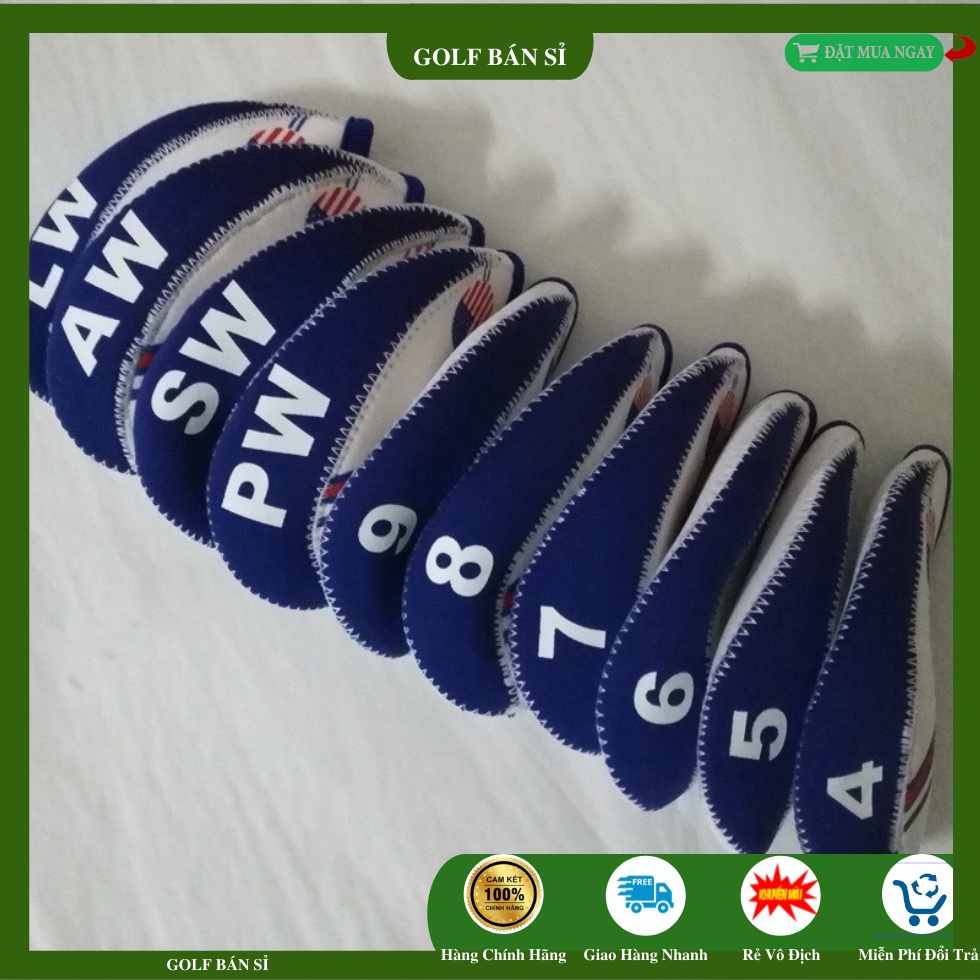 [ GIÁ CỰC SỐC ] Vỏ Bọc Đầu Gậy Golf (Túi 10 chiếc) [ GOLF BÁN SỈ ]
