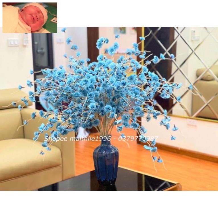 Hoa Giả- Cành Đào Râu-anh đào 1m trang trí tết,decor siêu xinh