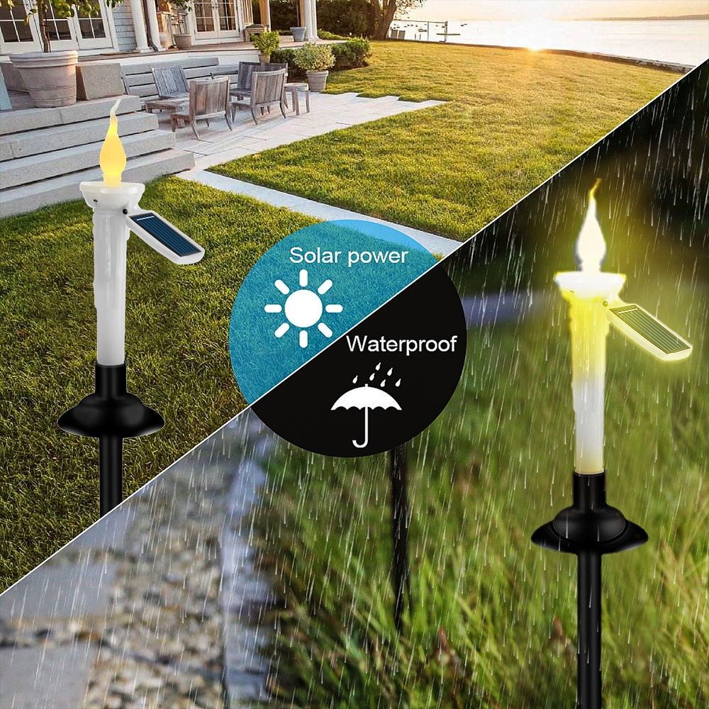 Đèn LED Trang Trí Sân Vườn Sử Dụng Năng Lượng Mặt Trời Hai Chức Năng