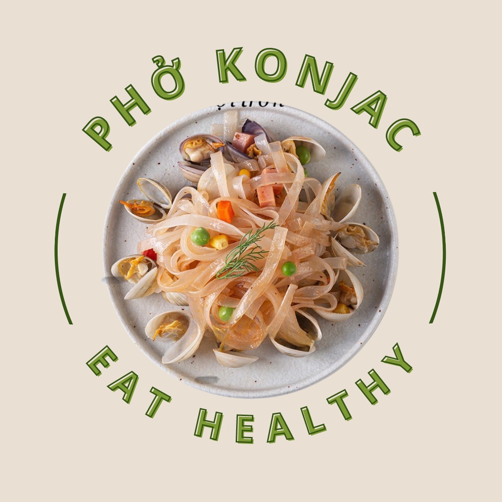 Phở Konjac Sợi Trơn dành cho cho thực đơn ăn kiêng, ăn chay trường, giảm cân