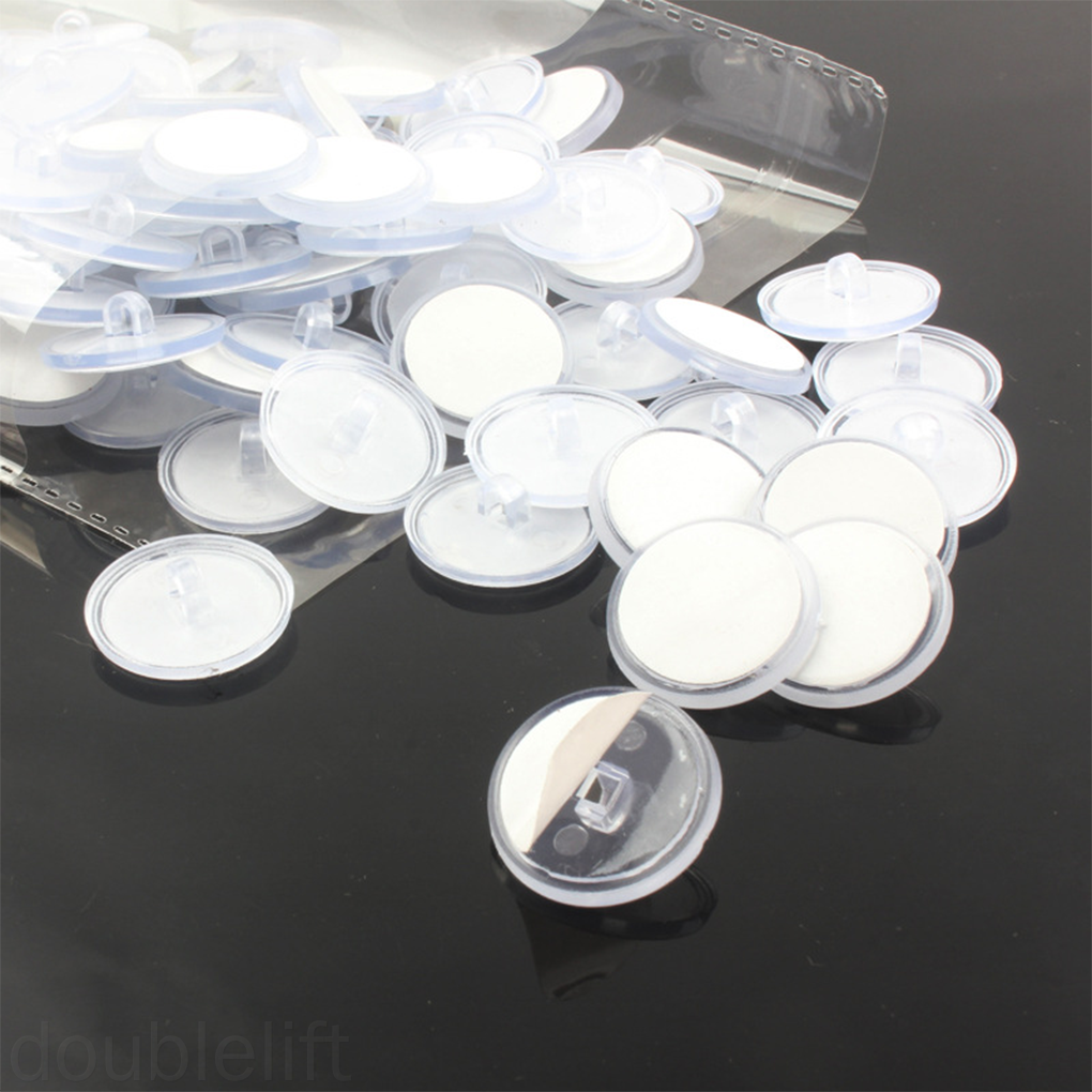 20pcs Ceiling Disc Hooks PVC Sunshade Sucker Hooks Transparent Self Adhesive Ceiling Suctions doublelift store