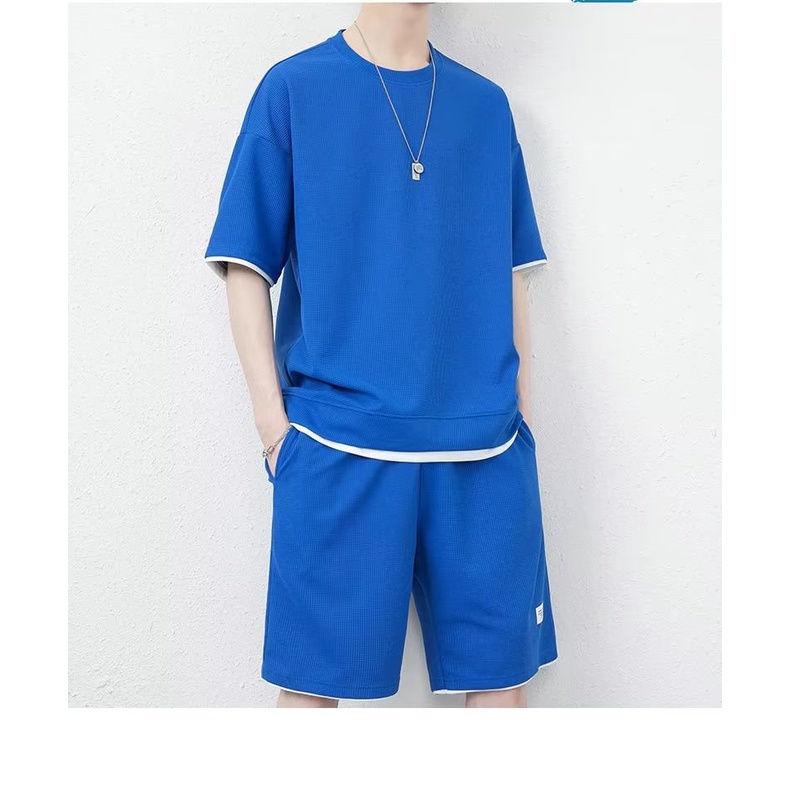 Set Đồ Thể Thao Plus Size M-4XL Ngắn Tay Thời Trang Mùa Hè Cho Nam