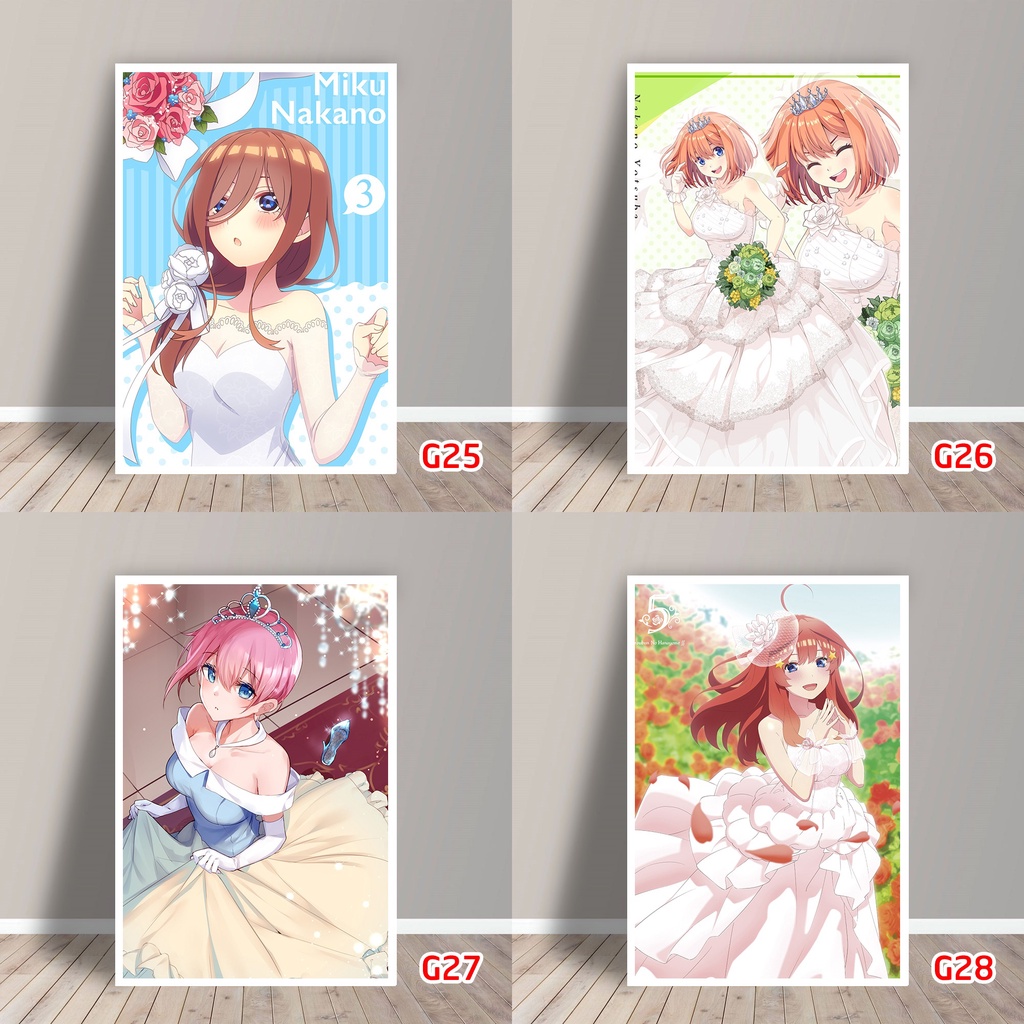 Tấm Postcard Cao Cấp Anime Gotoubun no Hanayome