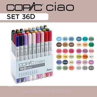 Marker COPIC ciao - Set 36 (A/B/C/D/E)