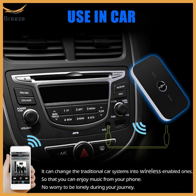 Thiết Bị Truyền Nhận Tín Hiệu Bluetooth 5.0 2 Trong 1 Jack Cắm 3.5mm Cho Xe Ô Tô