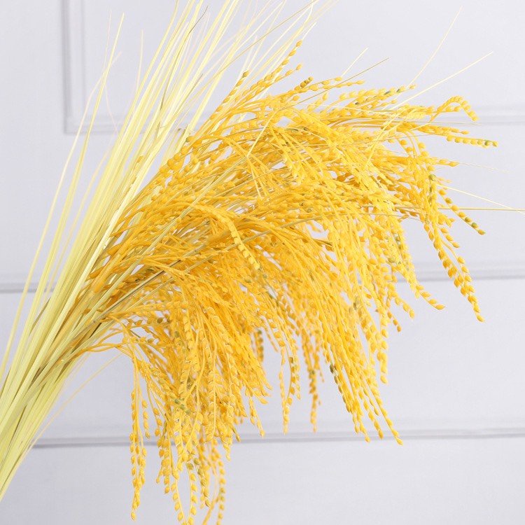 Cành lúa nhựa vàng cắm bình trang trí decor siêu đẹp như lúa thật