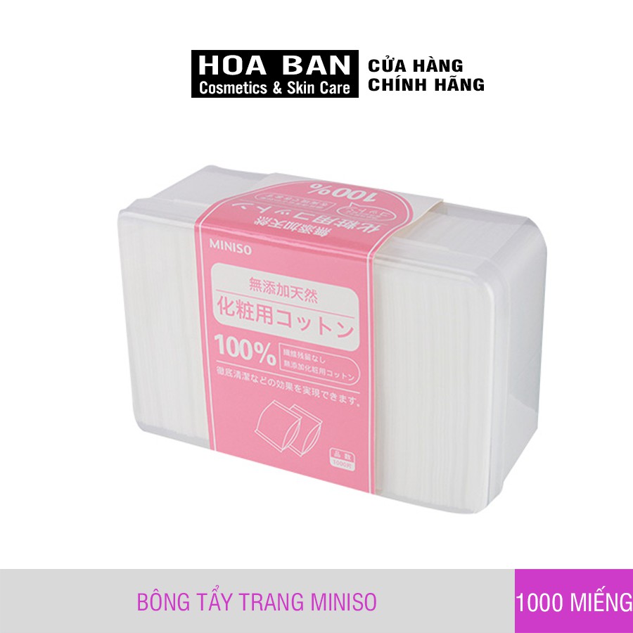 Hộp bông tẩy trang Miniso 1000 miếng