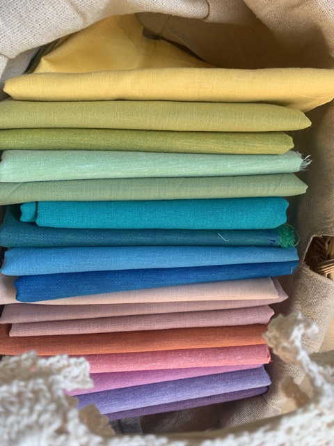Vải linen xước và bột