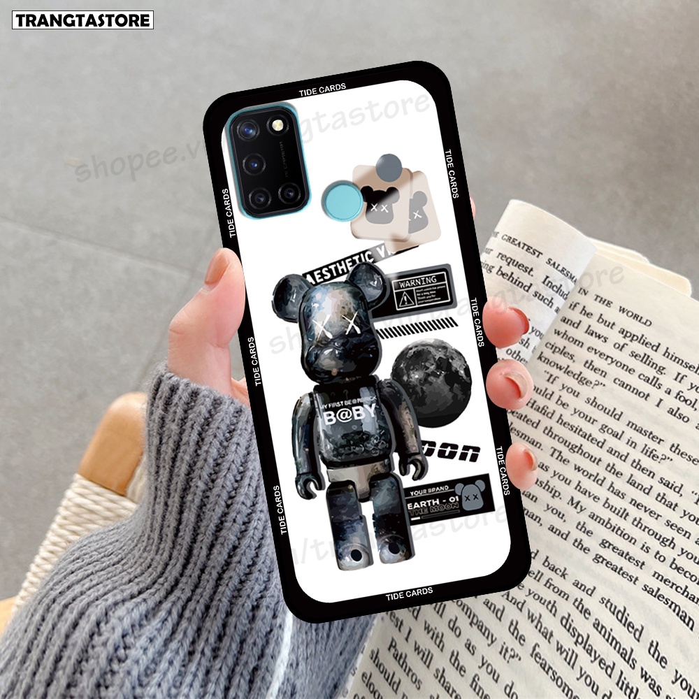 Ốp Realme C17 / 7i in hình gấu Bearbrick,Mountain,xanh,đen,đỏ giá rẻ