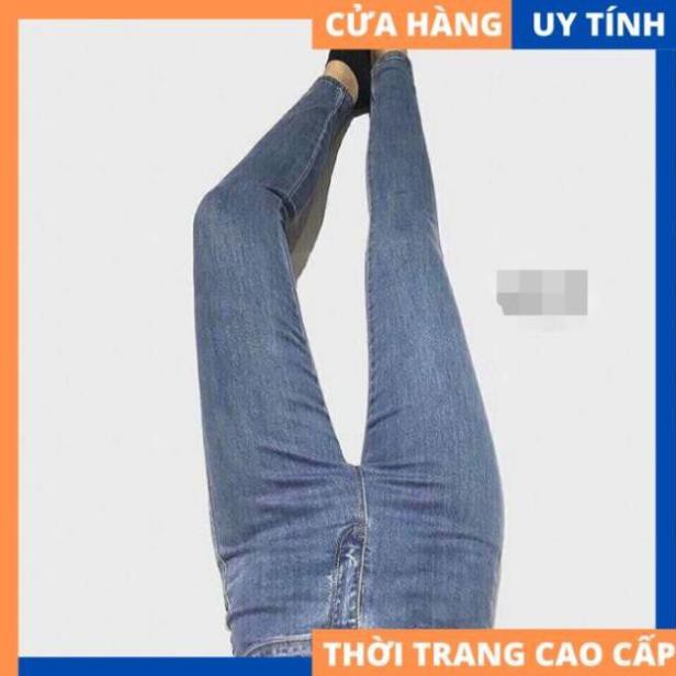 Sale Tết- [Xả kho cuối năm] Quần jean lưng cao không túi form đẹp phối đồ dễ dàng lại [HÀNG CAO CẤP] az1 ˇ " * .