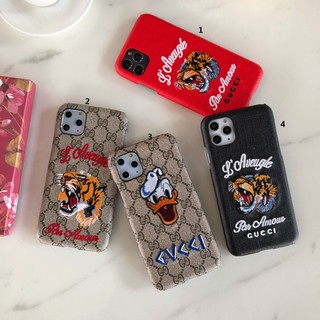 Trendy brand Vintage Gucci Phone Cover 3D Gucci Tiger Head Cover for iPhone7 / 8 / SE2020 7plus 8plus iPhone11 11Pro 11ProMAX Apple X XR XSMAX Protective Case