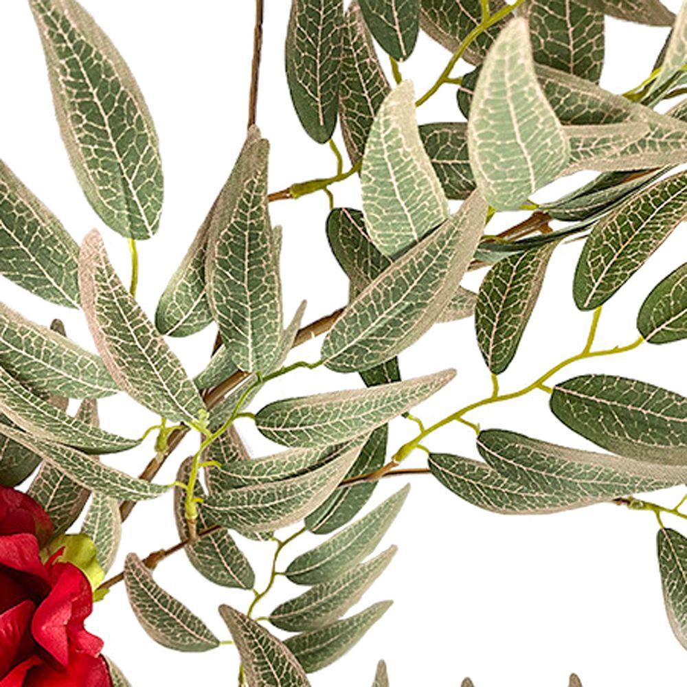 Dây Hoa Hồng Giả 1.7M Trang Trí Bàn Tiệc Giáng Sinh