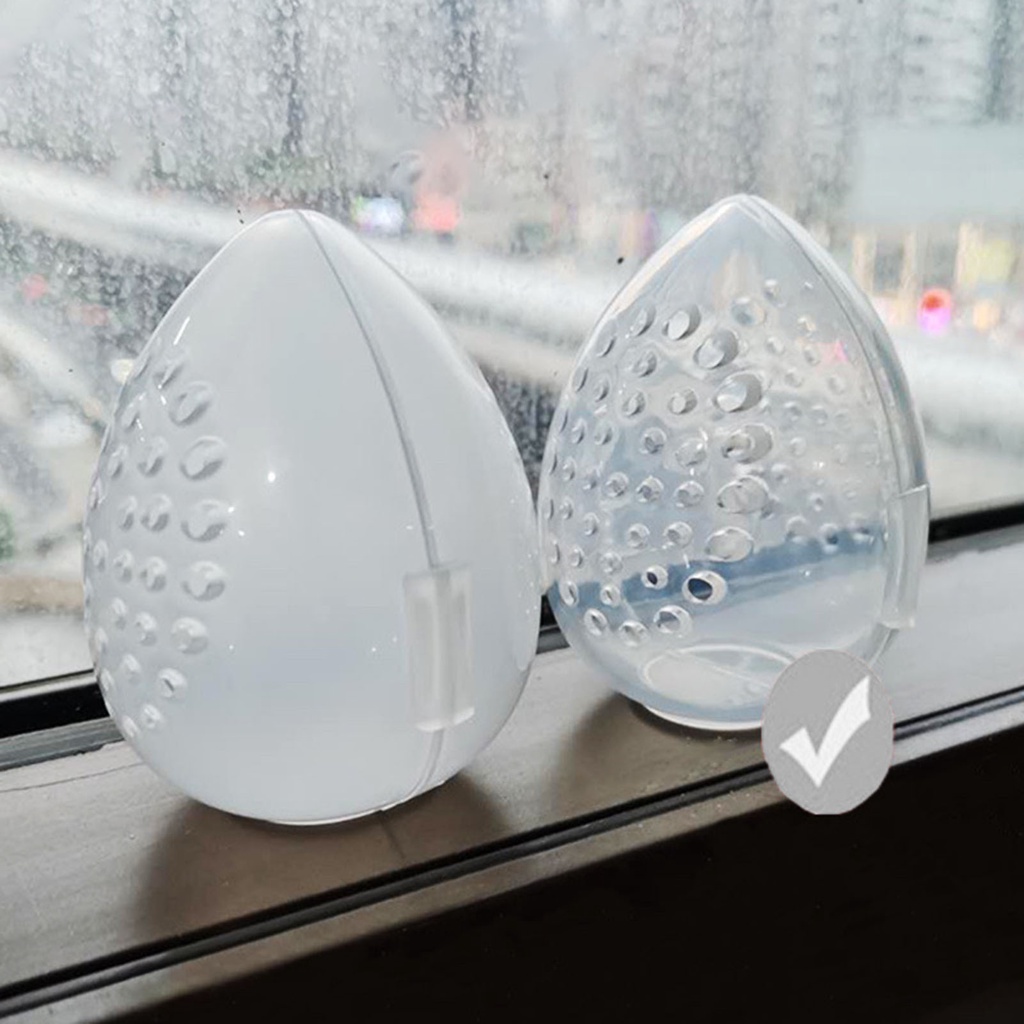 [Hàng mới về] Hộp đựng mút trang điểm hình quả trứng tiện lợi